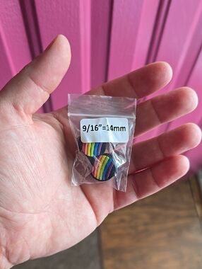 Rainbow Stripe Ear Plugs / Gauges - 9/16\" (14mm)
